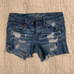 American Eagle super low distressed shorties